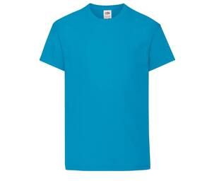 Fruit of the Loom SC1019 - Langærmet t-shirt til børn Azure Blue