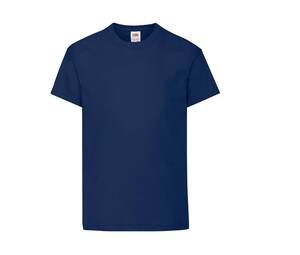 Fruit of the Loom SC1019 - Langærmet t-shirt til børn Navy