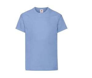 Fruit of the Loom SC1019 - Langærmet t-shirt til børn Sky Blue