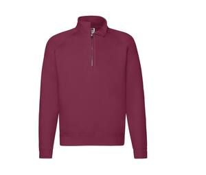 Fruit of the Loom SC276 - Premium sweatshirt til mænd med lynlås Burgundy