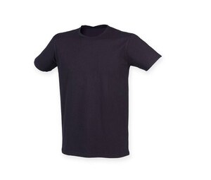 Skinnifit SF121 - T-shirt i bomuld til mænd Navy