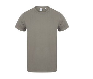 Skinnifit SF121 - T-shirt i bomuld til mænd Khaki