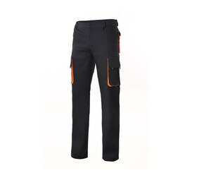 VELILLA V3004 - To-tonet multi-pocket bukser Black / Orange