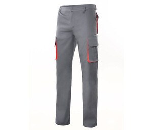 VELILLA V3004 - To-tonet multi-pocket bukser Grey/Red