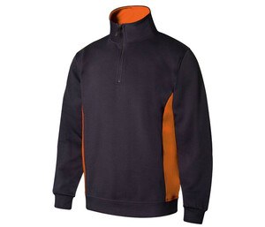 VELILLA V5704 - To-tonet sweatshirt med lynlås