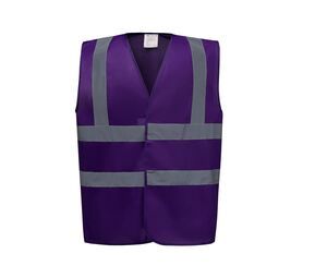 Yoko YK100 - 2 B & B vest med høj synlighed (Hvw100Ch) Purple