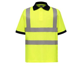 Yoko YK210 - Kortærmet poloshirt med høj synlighed Hi Vis Yellow