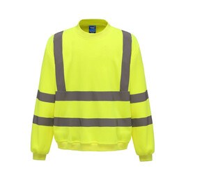 Yoko YK510 - Sweatshirt med rund hals og høj synlighed Hi Vis Yellow