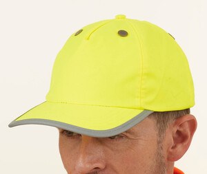 Yoko YKTFC1 - Høj synlighed hjelm kasket Hi Vis Yellow