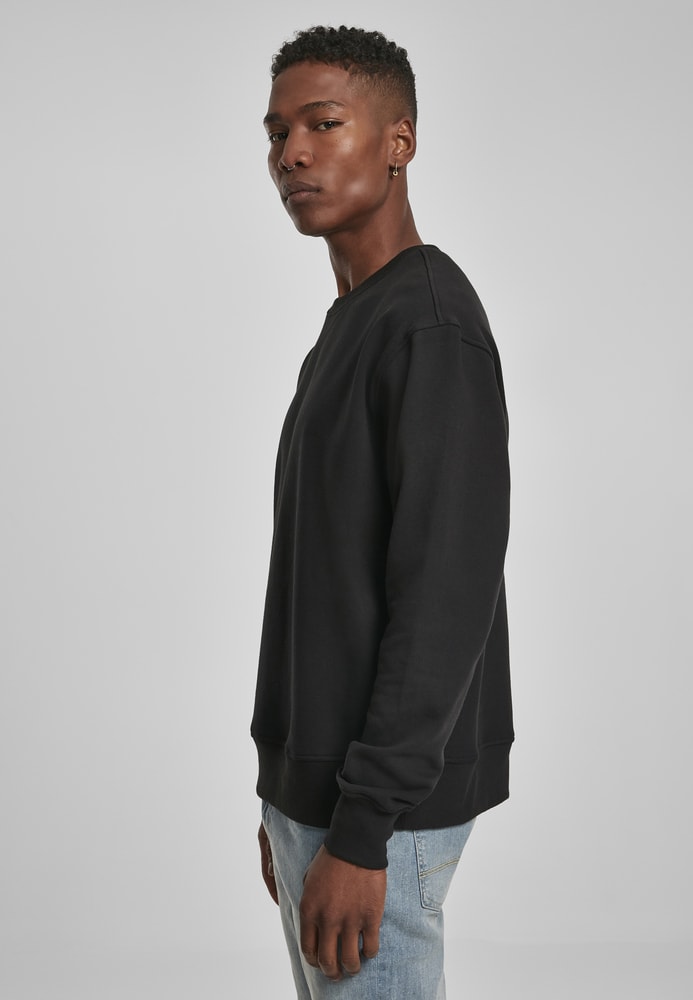 Build Your Brand BY120 - Premium overdimensioneret sweatshirt med rund hals