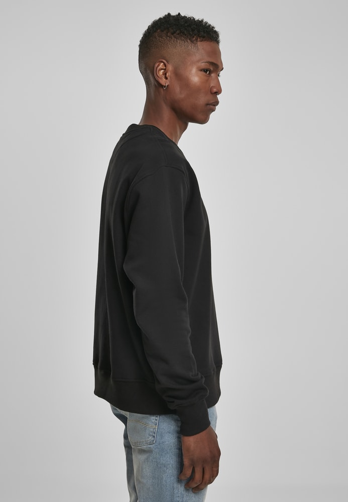 Build Your Brand BY120 - Premium overdimensioneret sweatshirt med rund hals