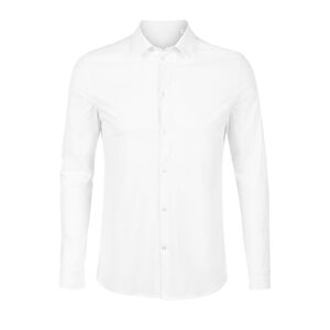 NEOBLU 03198 - Balthazar Mænds Merceriseret Jersey -skjorte Blanc optique