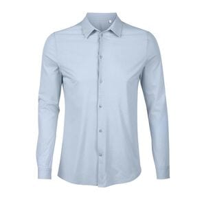 NEOBLU 03198 - Balthazar Mænds Merceriseret Jersey -skjorte Soft Blue