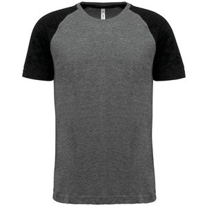 Proact PA4010 - Voksnes tofarvet sport kortærmet triblend-T-shirt