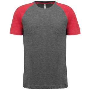 Proact PA4010 - Voksnes tofarvet sport kortærmet triblend-T-shirt