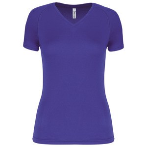 Proact PA477 - Kvinders kortærmet sportst-shirt med V-udskæring Violet