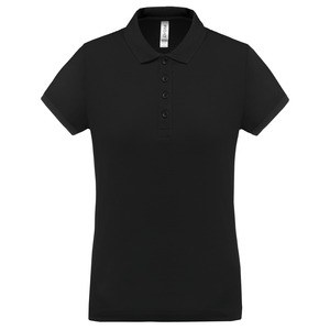Proact PA490 - Kvinders Performance Pique Polo Shirt Black
