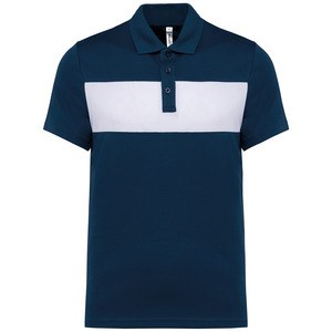 Proact PA493 - Voksen poloshirt med korte ærmer Sporty Navy / White