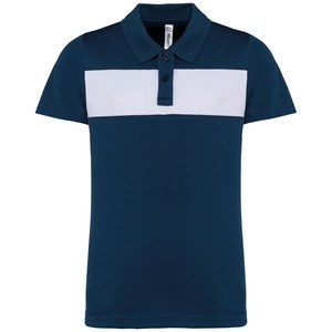 Proact PA494 - Børne poloshirt med korte ærmer Sporty Navy / White