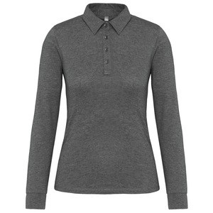 Kariban K265 - Langærmet Jersey poloshirt til kvinder Grey Heather