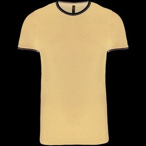 Kariban K373 - T-shirt med rund hals, Pique strik Navy/Off White
