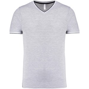 Kariban K374 - Mænds V-hals Pique-strik T-shirt