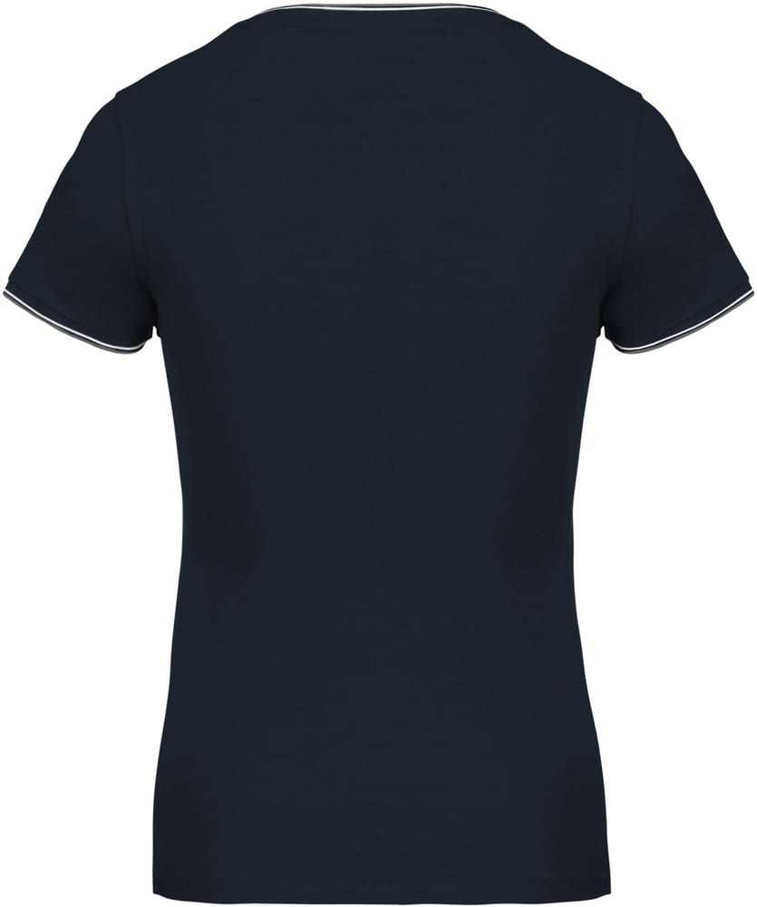Kariban K394 - T-shirt med V-udskæring i Pique-strik til kvinder