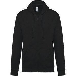 Kariban K479 - Sweatshirt med hætte og lynlås Black