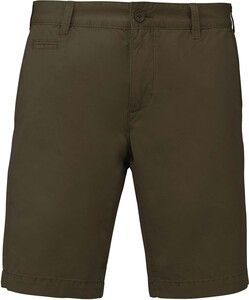 Kariban K752 - Bermuda-shorts til mænd med falmet look Washed Light Khaki