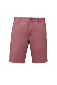 Kariban K752 - Bermuda-shorts til mænd med falmet look Washed Marsala