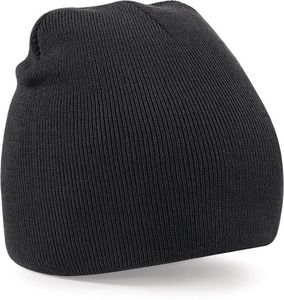 Beechfield B44 - Mænds Beanie Original pull-on hat Black