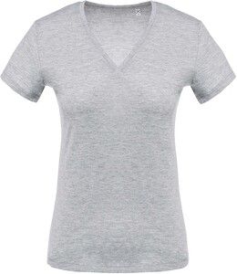 Kariban K390 - T-shirt med V-udskæring, korte ærmer til kvinder