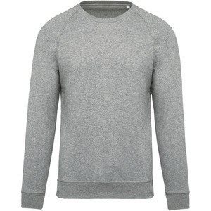 Kariban K480 - Økologisk sweatshirt til mænd med rund hals Grey Heather