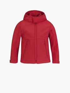 B&C CGJK969 - Softshell jakke med hætte Red