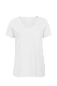 B&C CGTW045 - Økologisk T-shirt med V-udskæring, til kvinder