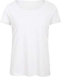 B&C CGTW056 - T-shirt med rund hals til kvinder White