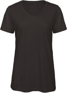 B&C CGTW058 - T-shirt med V-udskæring til kvinder, Triblend
