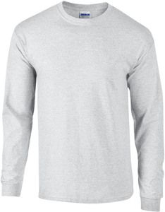 Gildan GI2400 - Langærmet herre t-shirt 100% bomuld Ash