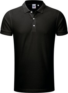 Russell RU566M - Herre stretchpolo Black