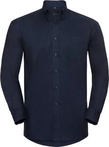 Russell Collection RU932M - Langærmet Oxford skjorte