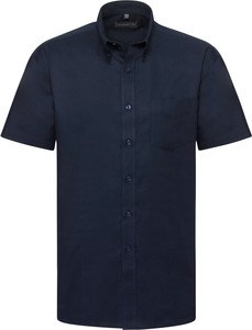 Russell Collection RU933M - Kortærmet Oxford skjorte