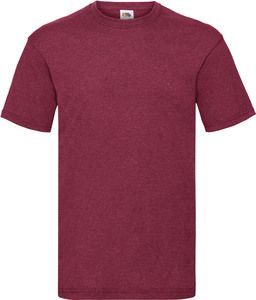 Fruit of the Loom SC221 - Kortærmet herre t-shirt til mænd 100% bomuld Vintage Heather Red