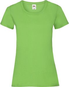 Fruit of the Loom SC61372 - T-shirt i bomuld til kvinder Lime