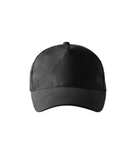 Malfini 307 - Unisex 5P Cap Black