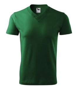 Malfini 102 - Blandet T-shirt med V-udskæring Bottle green