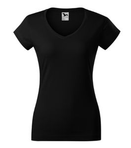 Malfini 162 - T-shirt med V-udskæring til kvinder Black