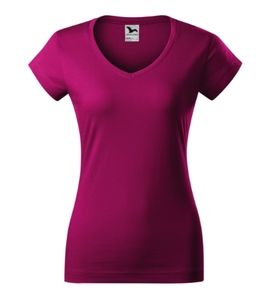 Malfini 162 - T-shirt med V-udskæring til kvinder FUCHSIA RED