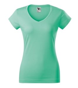 Malfini 162 - T-shirt med V-udskæring til kvinder Mint Green