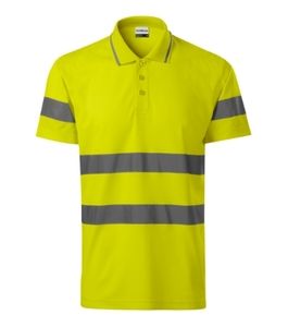 RIMECK 2V9 - Unisex Hv Runway Polo Shirt jaune fluorescent