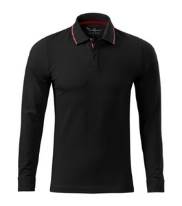 Malfini Premium 258 - Kontrast Tripe L poloshirt til mænd Black